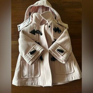 Burberry baby pink 12m wool pea coat